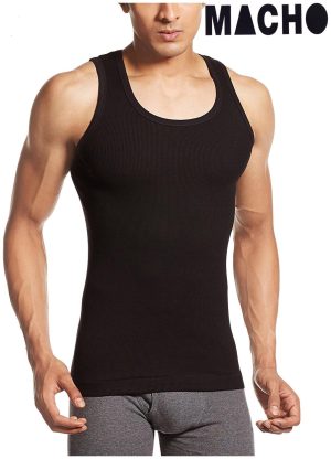 Combo Pack Of 3 Original Amul Derby Lined Vest For Men - BLACK - Image 2