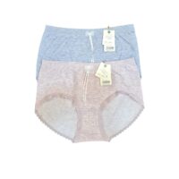 Ribbon Design Cotton Panty for women ( Pack of 3) Free Size