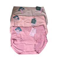 Ribbon design Cotton  Panty for women free size (Pack of 3)