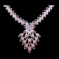 Necklace White Stone Studded American Diamond Set - Image 2
