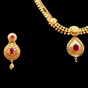 Gold Plated Gold Design Mini Necklace For Women - Image 3