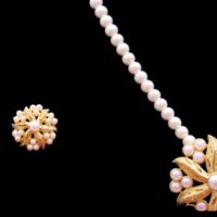 Gold Plated Moti set With Earrings & Adjustable Finger Ring For Womens - Image 3