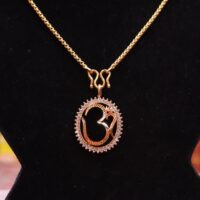 OM Chain Locket Goldplated high quality for women