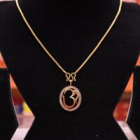 OM Chain Locket Goldplated high quality for women - Image 2