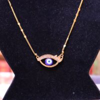 Goldplated Trendy Evil Eye Chain Locket for women - Image 2