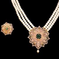 Emerald Stone Moti Top Set For women - Image 2