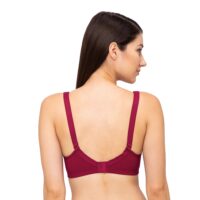 Shrishti Juliet Maroon color Cotton Bra for women - Image 2