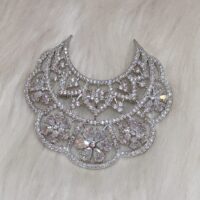 American Diamond Moon shaped Designer Brooch for Women - Image 2