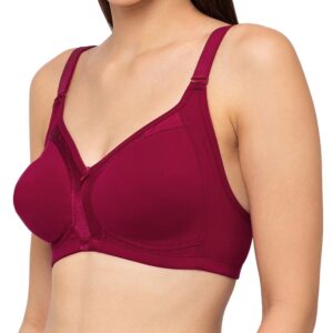 Shrishti Juliet Maroon color Cotton Bra for women - Image 3