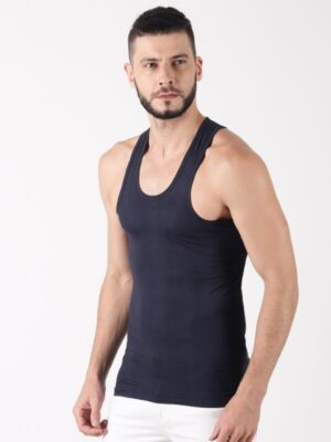 Dollar Lehar Black Sleeveless Sando Vest For Men (Pack of 2) - Image 2