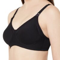 Mold Feed – Cotton Plain Mold Bra Black Color for Women - Image 4
