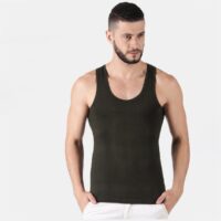 Dollar Lehar Black Sleeveless Sando Vest For Men (Pack of 2)