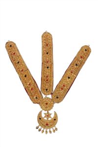 Gold Plated Cultural Shirbandi Velvet padded For Women (Sirful) - Image 2