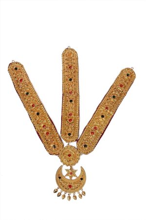 Gold Plated Cultural Shirbandi Velvet padded For Women (Sirful) - Image 2