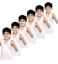 Amul Comfy Vest 100% Cotton For Kids (Pack Of 6Pcs)