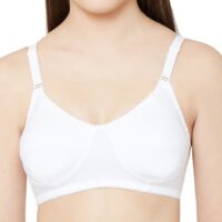 Juliet White Cotton Bra for women