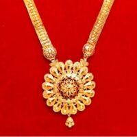 Golden Plated Simple Design Rani Har For Women - Image 2