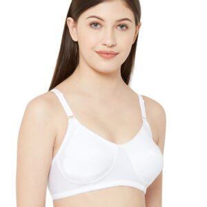 Juliet White Cotton Bra for women - Image 3