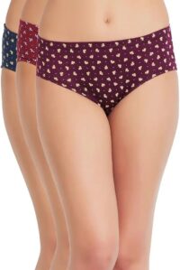 Juliet's Cotton Printed Hipster Panty For Women (Pack of 3) ( Prints/Colors may vary)