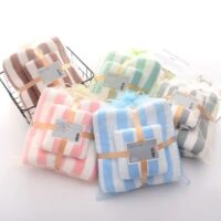Ultra Soft Cotton Bath Towel Set, includes 1 Bath Towel + 1 Hand/Face Towel for Women & Children - Image 2