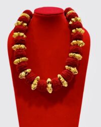 Handcrafted Kantha Mala – Traditional Bengali Stitch Necklace | Ethnic Embroidered Jewelry