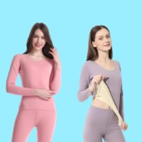 Seamless Thermal Coat Set Body Warmer For Women - Image 3