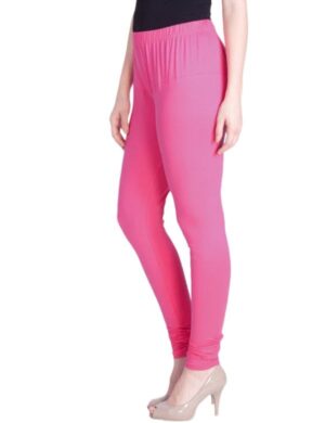 Lyra Light Pink Premium Churidaar Leggings for women - Image 2