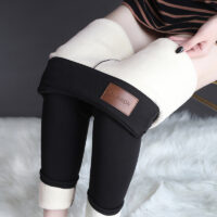 Fleece Legging Seamless High Waist Thick Thermal for women