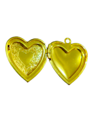 Gold-Colored Heart Locket Pendant - Image 2