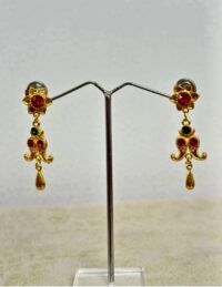 Traditional Nepali Yarling – Handmade Gold-Inspired Ear Ornament | Himalayan Ethnic Jewelry - Image 2