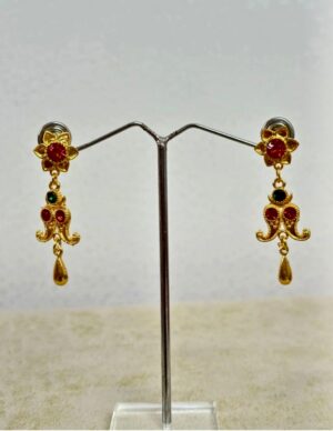 Traditional Nepali Yarling – Handmade Gold-Inspired Ear Ornament | Himalayan Ethnic Jewelry - Image 2