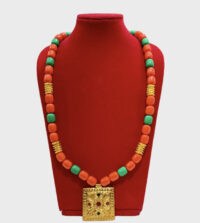 Handcrafted Muga Mala – Traditional Assamese Muga Silk Bead Necklace | Ethnic Handloom Jewelry - Image 2