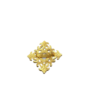 Brooch with Yellow-Colored Stone – Exact Gem Unknown - Image 2
