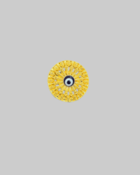 Evil Eye Brooch – Gold-Plated Talisman & Ex-Voto Medallion