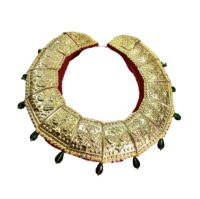 Gold-Plated Traditional Newari Tikma (Tik Mala) Necklace