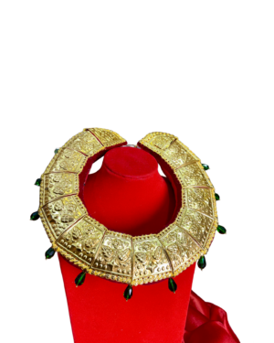 Gold-Plated Traditional Newari Tikma (Tik Mala) Necklace - Image 2