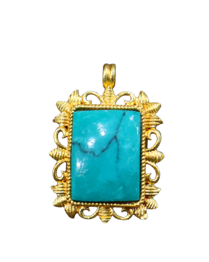 Turquoise Gemstone Pendant Turquoise Gemstone Pendant - Image 1