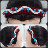 Traditional Tibetan Fabric Headband - Image 2