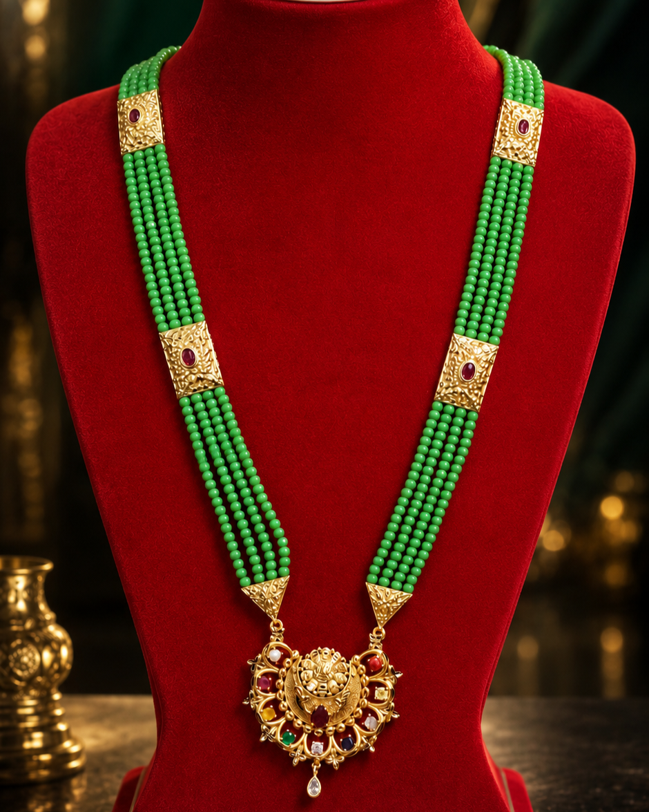 Vaidehi Royal Haar Crafted to reflect royalty, tradition, and timeless grace Vaidehi Royal Haar Crafted to reflect royalty, tradition, and timeless grace - Image 1
