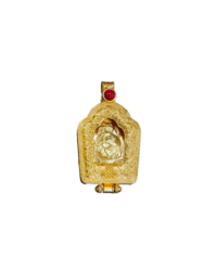 Tibetan Ghau (Gau or Ga’u) Amulet Box – Repoussé Metal Portable Shrine for Himalayan Buddhist Practice