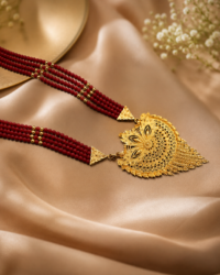 Traditional Nepalese Rani Haar with Red Beads - Image 2